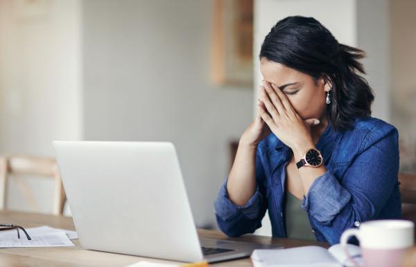 Woman at computer